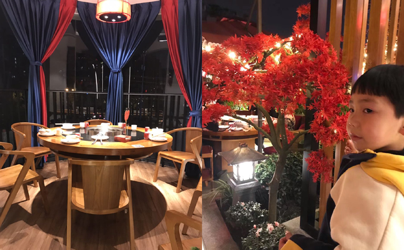 蜀鎮(zhèn)鮮貨火鍋露天用餐區(qū)