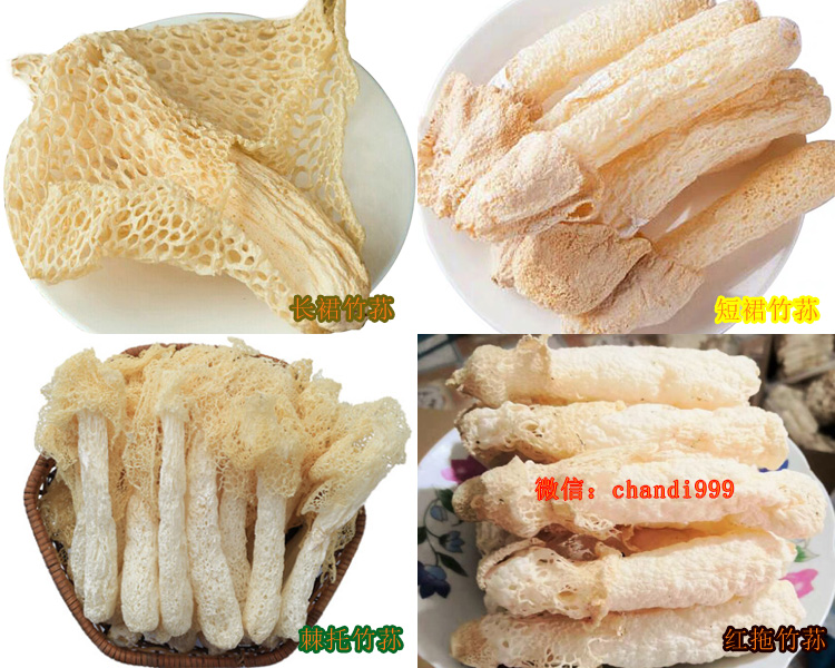 紅拖竹蓀和其它竹蓀的區(qū)別